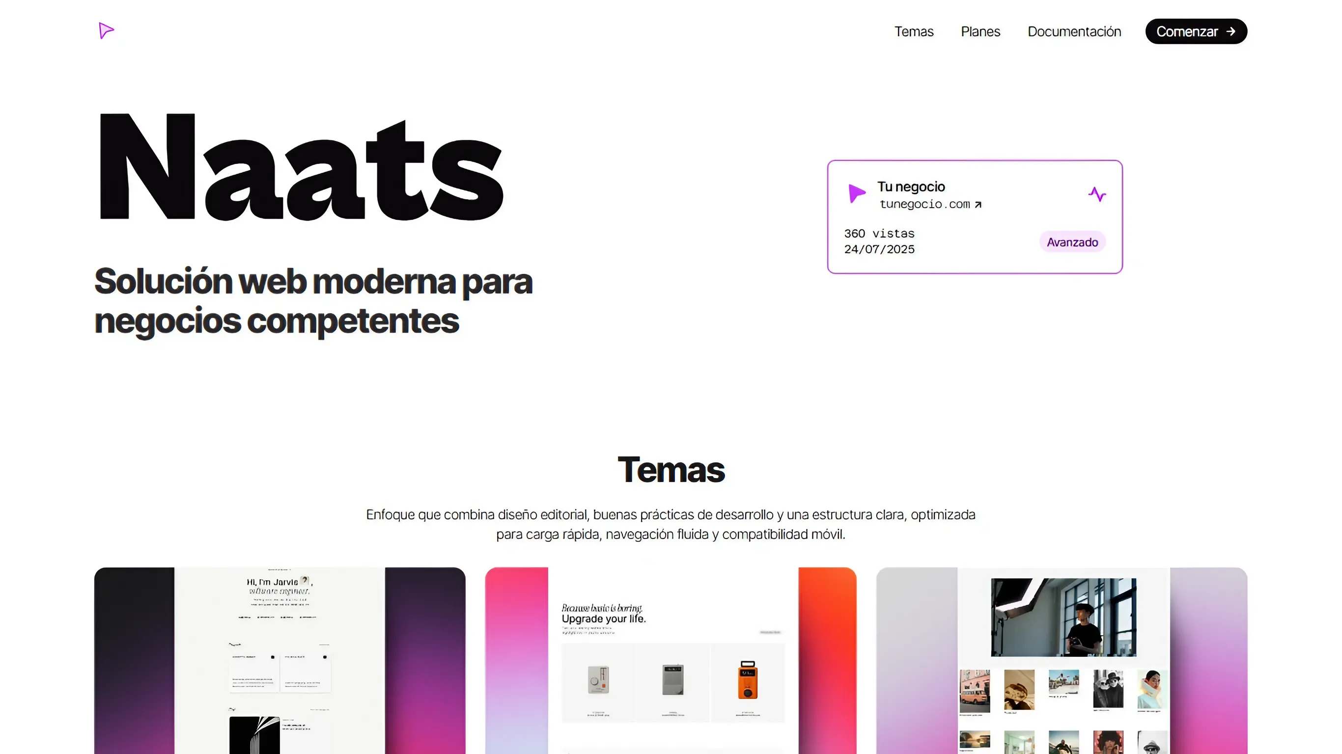 Proyecto Naats. Website.