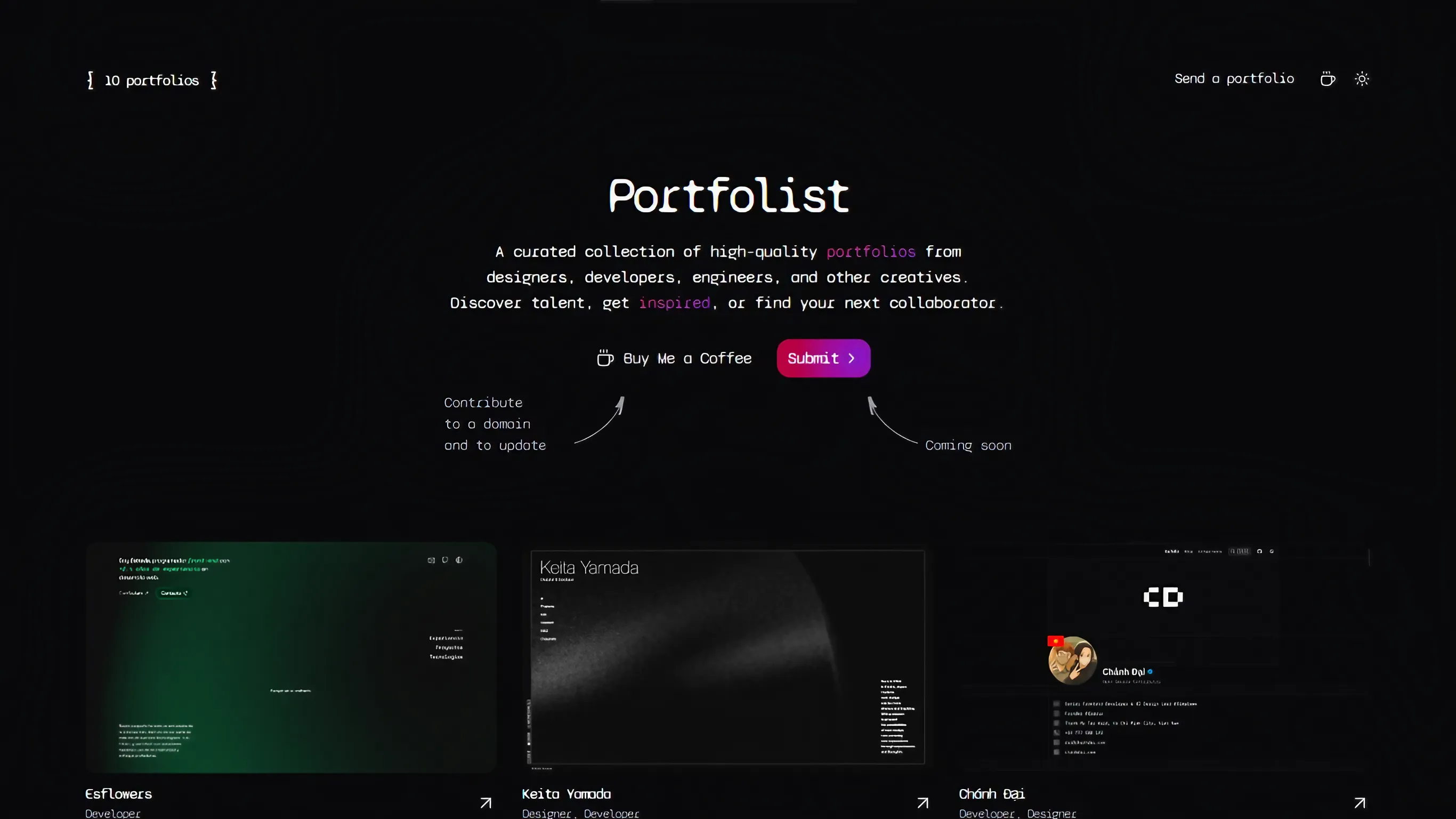 Proyecto Portfolist. Website.