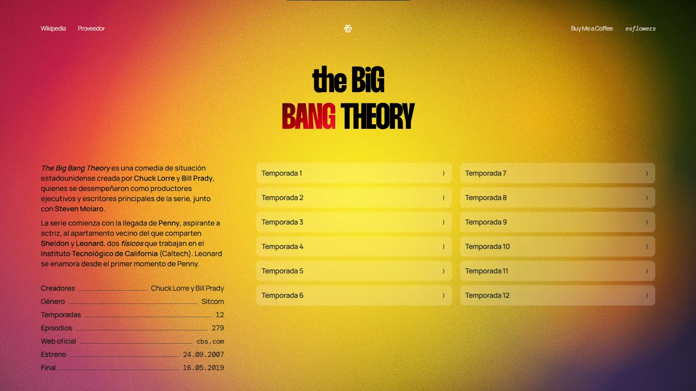 Proyecto TBBT. Website.